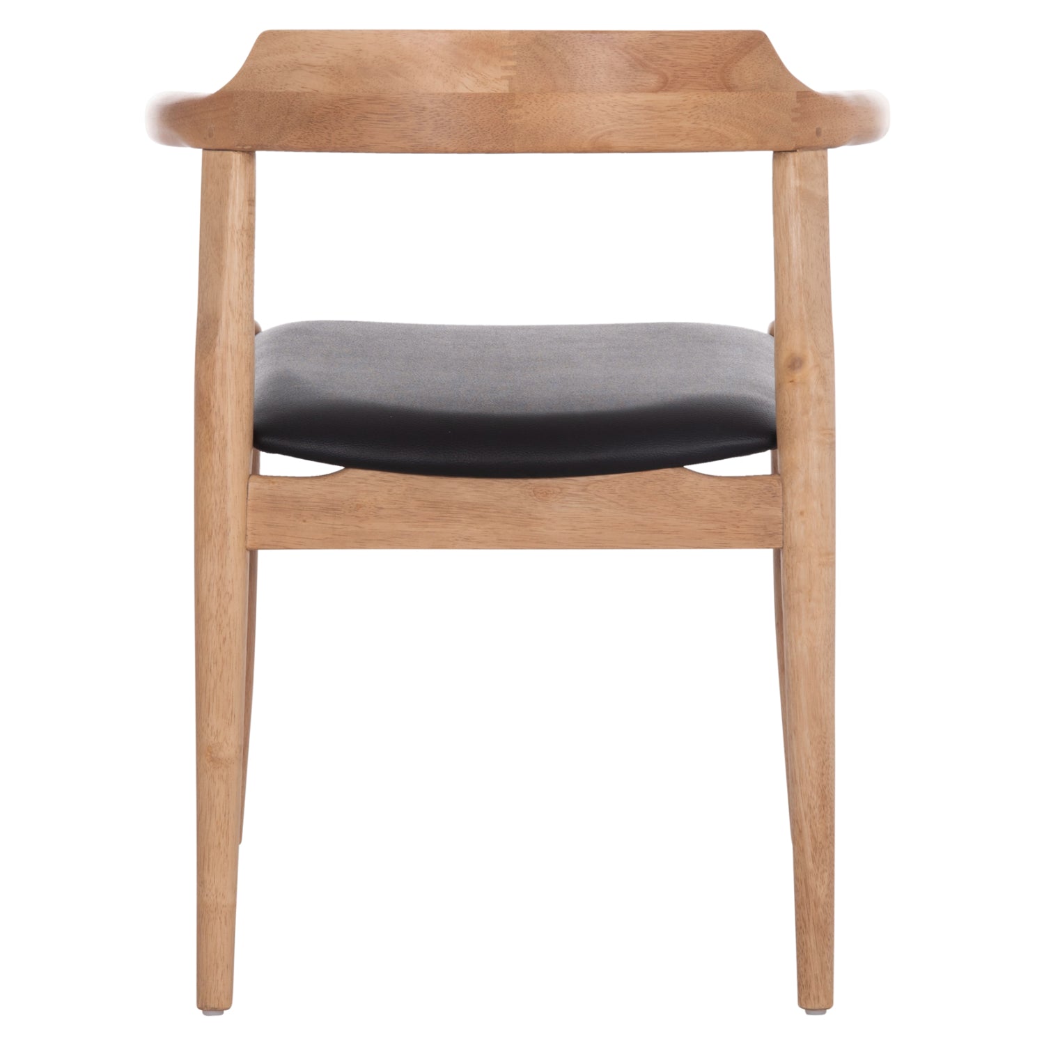 ΠΟΛΥΘΡΟΝΑ CERSEI HM9946.01 RUBBERWOOD ΣΕ LIGHT OAK & PU ΣΕ ΜΑΥΡΟ 57x53x72Υεκ - Pakobazaar