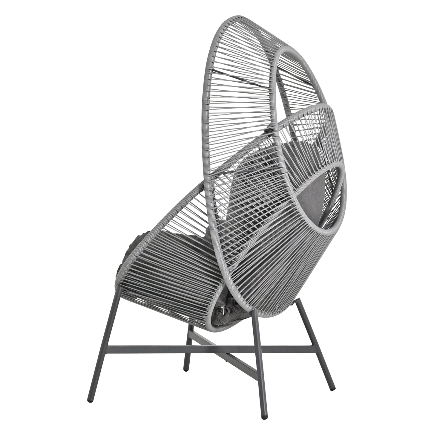 ΠΟΛΥΘΡΟΝΑ-ΦΩΛΙΑ RULER HM6506.01 ΓΚΡΙ ΜΕΤΑΛΛΟ-P.E.RATTAN-ΜΑΞΙΛΑΡΙΑ 90x85x149Υεκ - Pakobazaar