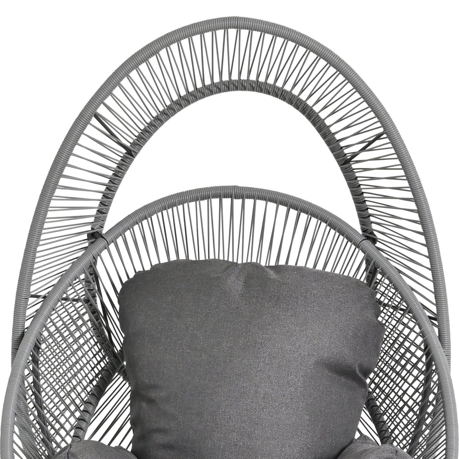 ΠΟΛΥΘΡΟΝΑ-ΦΩΛΙΑ RULER HM6506.01 ΓΚΡΙ ΜΕΤΑΛΛΟ-P.E.RATTAN-ΜΑΞΙΛΑΡΙΑ 90x85x149Υεκ - Pakobazaar