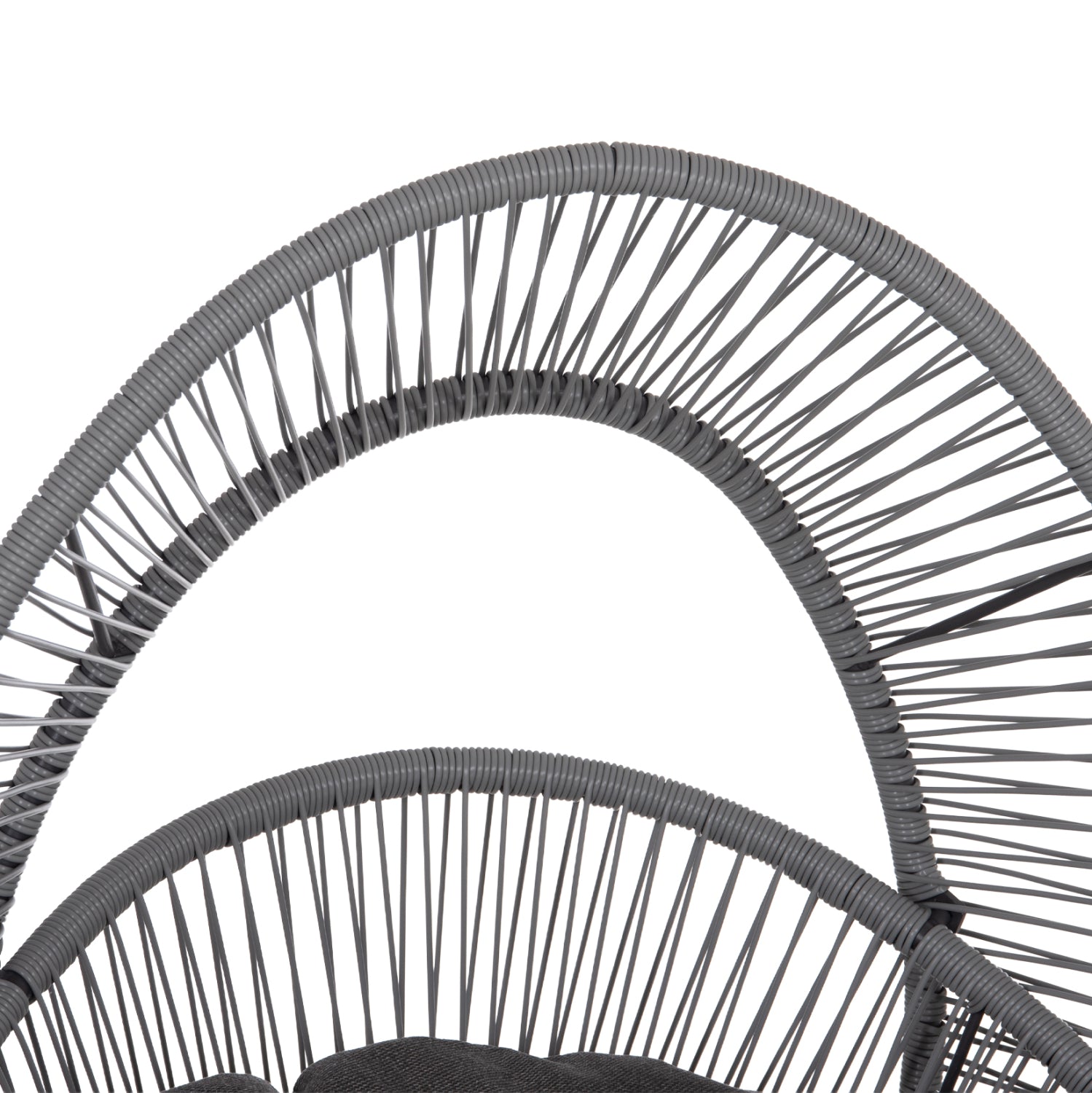 ΠΟΛΥΘΡΟΝΑ-ΦΩΛΙΑ RULER HM6506.01 ΓΚΡΙ ΜΕΤΑΛΛΟ-P.E.RATTAN-ΜΑΞΙΛΑΡΙΑ 90x85x154Υεκ - Pakobazaar