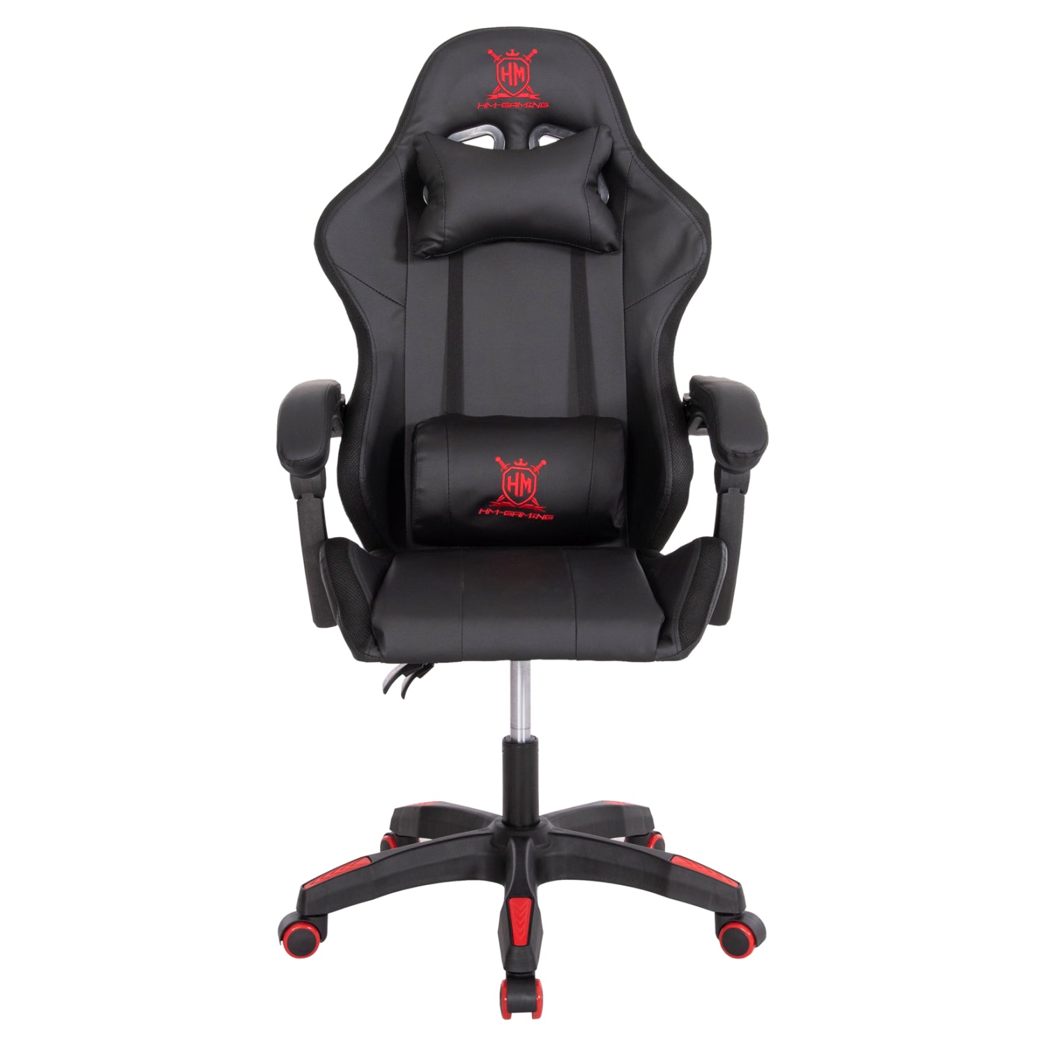 ΠΟΛΥΘΡΟΝΑ GAMING DARREN HM1203.01 ΜΑΥΡΟ-ΚΟΚΚΙΝΟ PVC 58.5x100x120Υεκ. - Pakobazaar