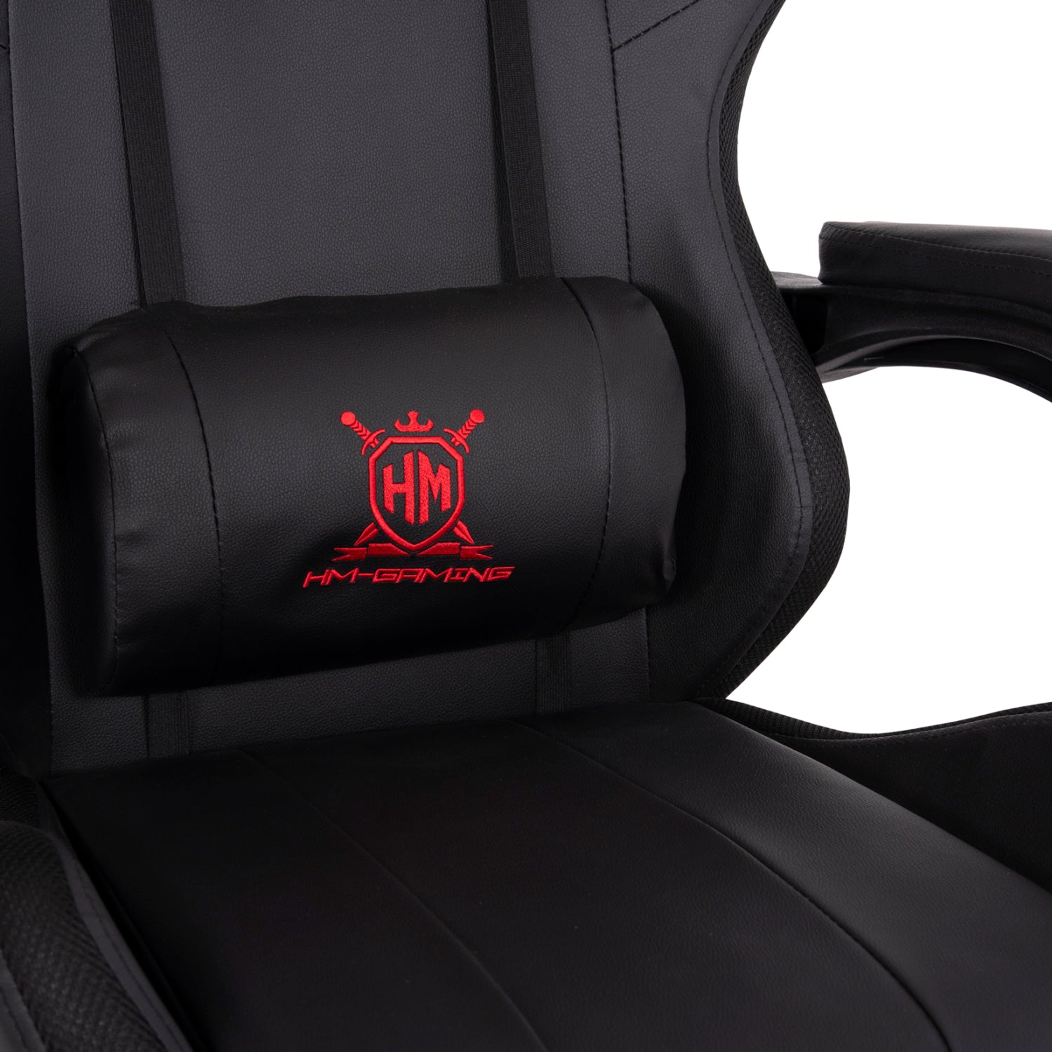 ΠΟΛΥΘΡΟΝΑ GAMING DARREN HM1203.01 ΜΑΥΡΟ-ΚΟΚΚΙΝΟ PVC 58.5x100x120Υεκ. - Pakobazaar