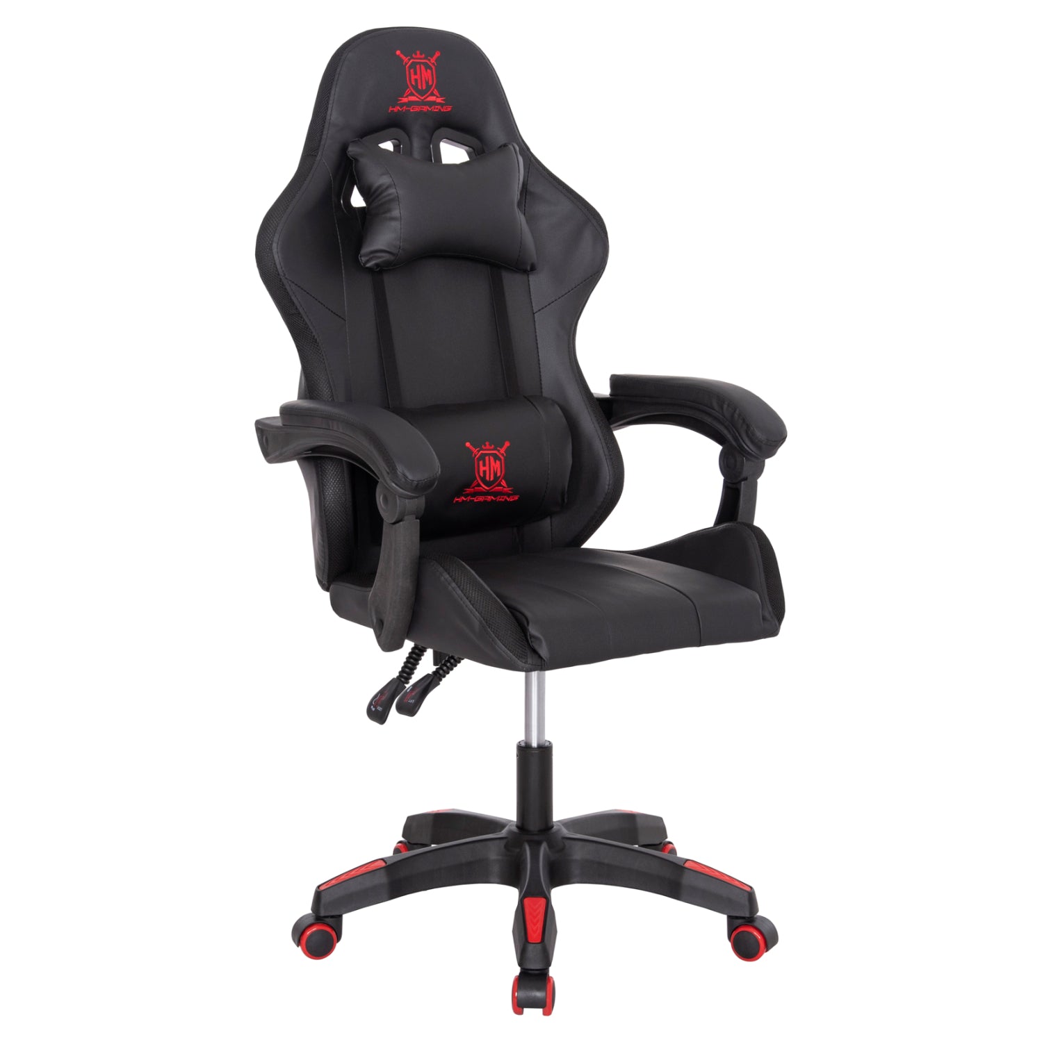 ΠΟΛΥΘΡΟΝΑ GAMING DARREN HM1203.01 ΜΑΥΡΟ-ΚΟΚΚΙΝΟ PVC 58.5x100x120Υεκ. - Pakobazaar