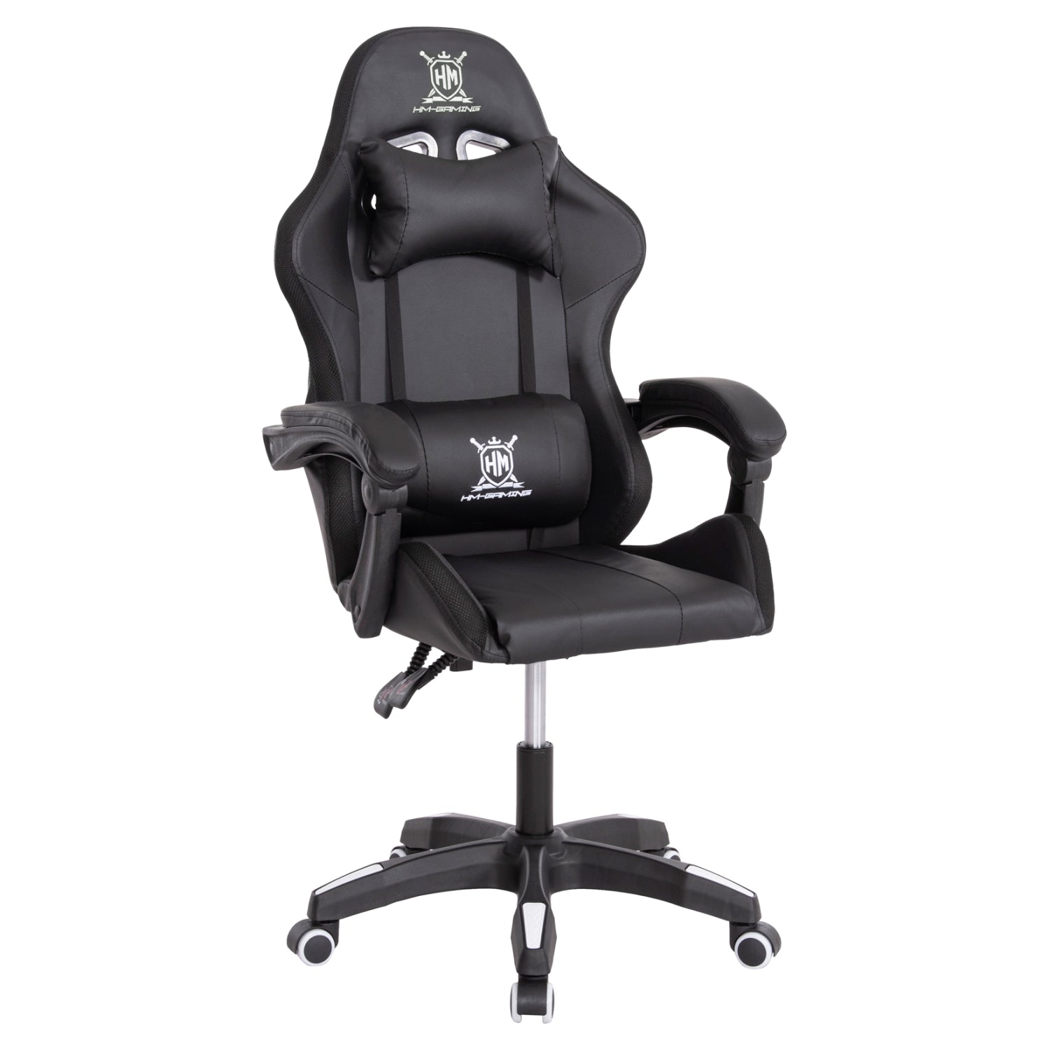 ΠΟΛΥΘΡΟΝΑ GAMING DARREN HM1203.04 ΜΑΥΡΟ-ΛΕΥΚΟ PVC 58.5x100x120Υεκ. - Pakobazaar