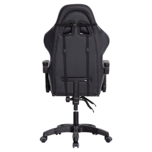 ΠΟΛΥΘΡΟΝΑ GAMING DARREN HM1203.10 ΜΑΥΡΟ-ΓΚΡΙ PVC 60x60x120Υεκ. - Pakobazaar