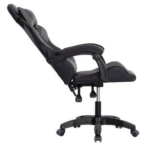 ΠΟΛΥΘΡΟΝΑ GAMING DARREN HM1203.10 ΜΑΥΡΟ-ΓΚΡΙ PVC 60x60x120Υεκ. - Pakobazaar