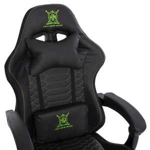 ΠΟΛΥΘΡΟΝΑ GAMING LOOT HM1204 ΜΑΥΡΟ-ΠΡΑΣΙΝΟ PVC 60x60x120Υεκ. - Pakobazaar