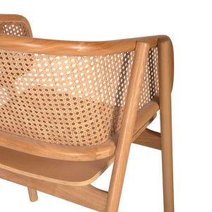 ΠΟΛΥΘΡΟΝΑ KENLEE HM9872 ΦΡΑΞΙΝΟΣ ΚΑΙ ΦΥΣΙΚΟ RATTAN RATTAN ΣΕ ΦΥΣΙΚΟ 57,5x55x81Yεκ. - Pakobazaar