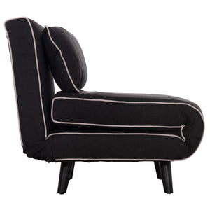 ΠΟΛΥΘΡΟΝΑ ΚΡΕΒΑΤΙ BRAXTON HM8425.03 ΜΑΥΡΟ ΥΦΑΣΜΑ 78x88x78Υεκ. - Pakobazaar