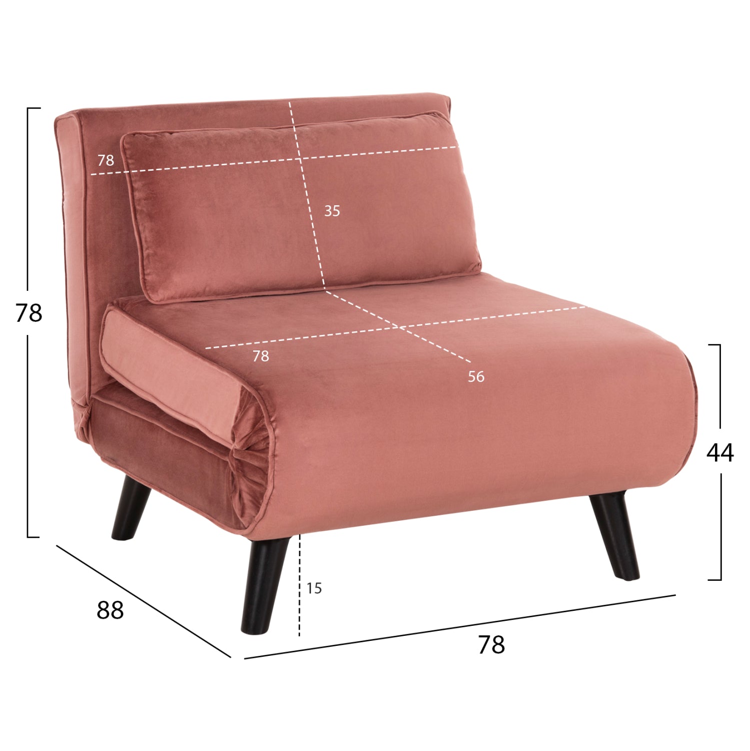 ΠΟΛΥΘΡΟΝΑ ΚΡΕΒΑΤΙ BRAXTON HM8425.22 ΒΕΛΟΥΔΟ ΣΑΠΙΟ ΜΗΛΟ 78x88x78Υεκ. - Pakobazaar