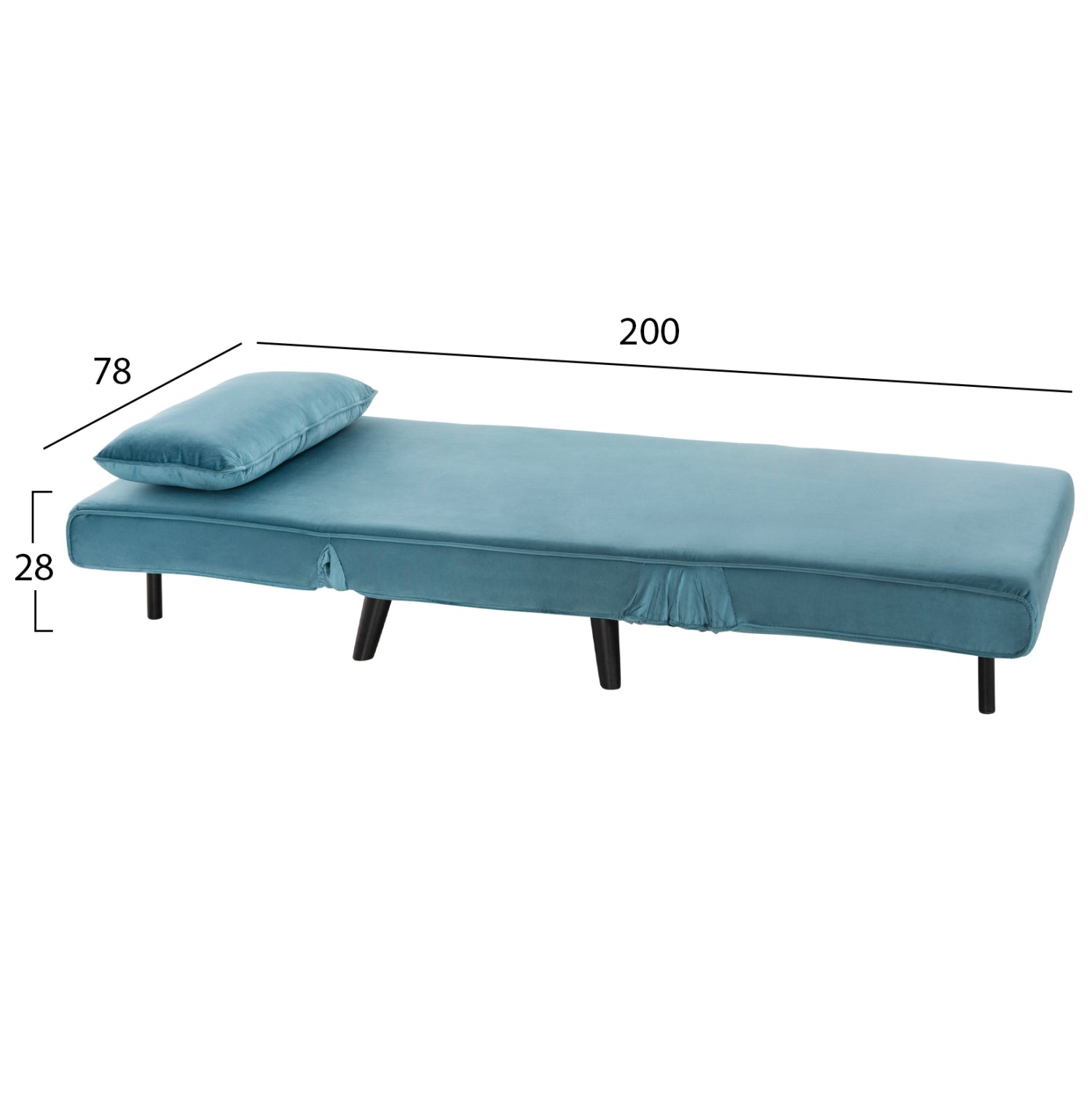 ΠΟΛΥΘΡΟΝΑ ΚΡΕΒΑΤΙ BRAXTON HM8425.25 ΒΕΛΟΥΔΟ ΣΕ ΧΡΩΜΑ ΜΕΝΤΑ 78x88x78Υεκ. - Pakobazaar