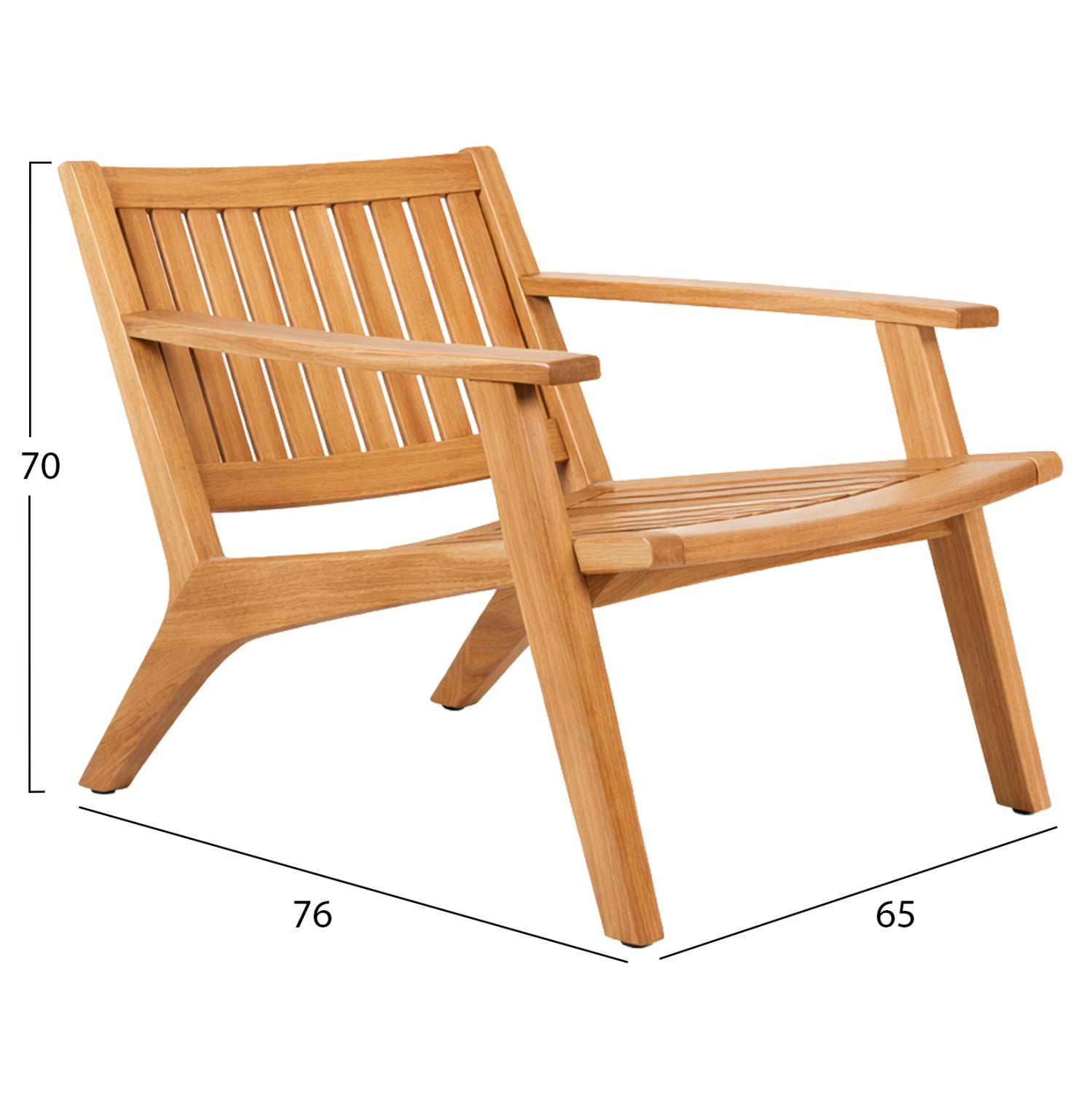 ΠΟΛΥΘΡΟΝΑ LOUNGE ARANIA HM6617 ΞΥΛΟ TEAK ΣΕ ΦΥΣΙΚΟ 65x76x70Υεκ. - Pakobazaar