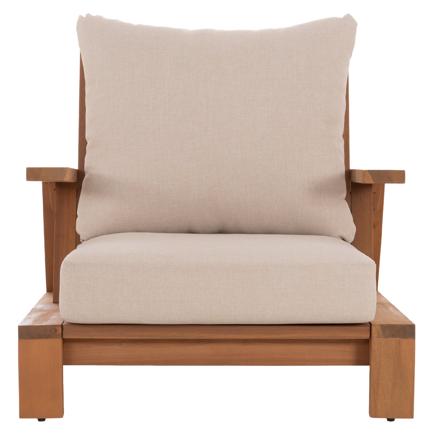 ΠΟΛΥΘΡΟΝΑ LOUNGE MIREX HM6641 ΞΥΛΟ ΑΚΑΚΙΑΣ ΦΥΣΙΚΟ-ΕΚΡΟΥ ΜΑΞΙΛΑΡΙΑ 80x96x62Υεκ - Pakobazaar
