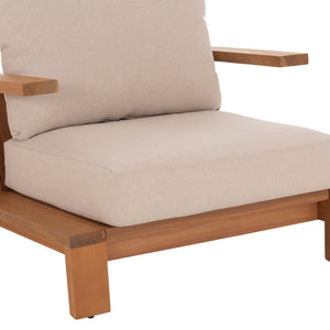 ΠΟΛΥΘΡΟΝΑ LOUNGE MIREX HM6641 ΞΥΛΟ ΑΚΑΚΙΑΣ ΦΥΣΙΚΟ-ΕΚΡΟΥ ΜΑΞΙΛΑΡΙΑ 80x96x62Υεκ - Pakobazaar