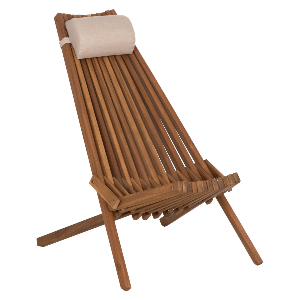 ΠΟΛΥΘΡΟΝΑ LOUNGE ΜΕ ΜΑΞΙΛΑΡΑΚΙ ΠΤΥΣΣΟΜΕΝΗ SHIGAN HM6530 ΞΥΛΟ ΑΚΑΚΙΑΣ 56.5x83x87Υεκ - Pakobazaar