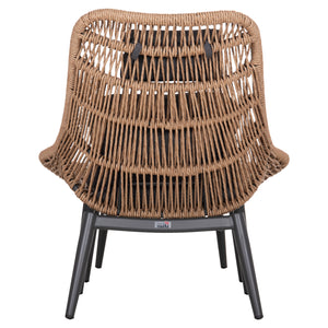 ΠΟΛΥΘΡΟΝΑ LOUNGE ΜΕ ΥΠΟΠΟΔΙΟ REMVAZZO HM6561.01 ΑΛΟΥΜΙΝΙΟ ΓΚΡΙ--WICKER 90x85x96Υεκ - Pakobazaar