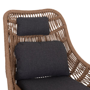 ΠΟΛΥΘΡΟΝΑ LOUNGE ΜΕ ΥΠΟΠΟΔΙΟ REMVAZZO HM6561.01 ΑΛΟΥΜΙΝΙΟ ΓΚΡΙ--WICKER 90x85x96Υεκ - Pakobazaar