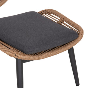 ΠΟΛΥΘΡΟΝΑ LOUNGE ΜΕ ΥΠΟΠΟΔΙΟ REMVAZZO HM6561.01 ΑΛΟΥΜΙΝΙΟ ΓΚΡΙ--WICKER 90x85x96Υεκ - Pakobazaar