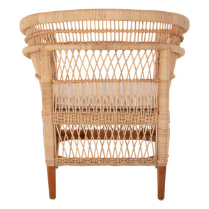 ΠΟΛΥΘΡΟΝΑ MALAWI HM9635.04 ΞΥΛΟ ΜΑΟΝΙ ΕΠΕΝΔΥΣΗ RATTAN ΛΕΥΚΟ ΜΑΞΙΛΑΡΙ ΚΑΘΙΣΜΑΤΟΣ 80x70x86Υεκ. - Pakobazaar