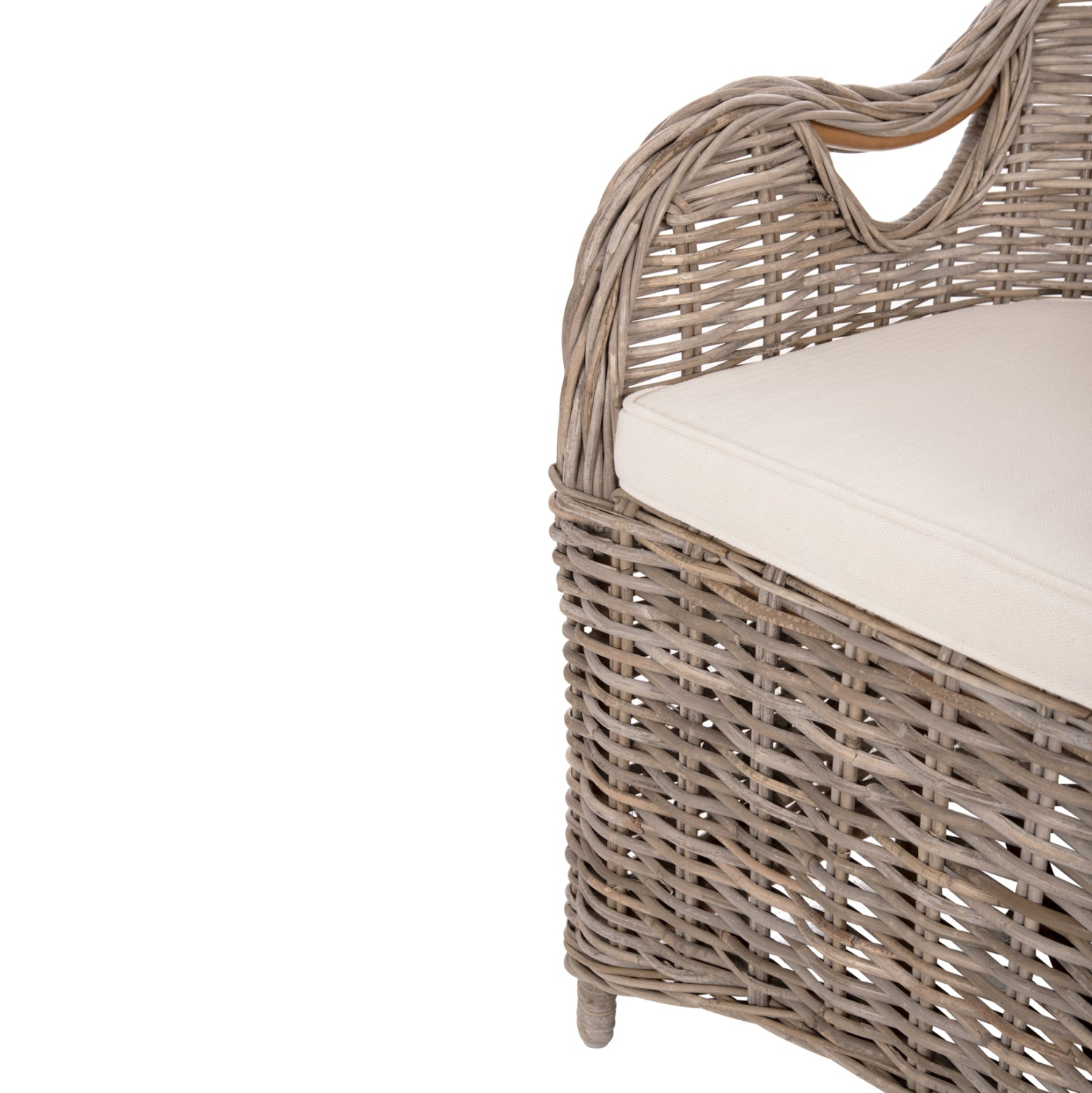 ΠΟΛΥΘΡΟΝΑ ΜΕ ΕΚΡΟΥ ΜΑΞΙΛΑΡΙ KEYLA HM9536 ΚΑΦΕ RATTAN 63x65x87Υεκ. - Pakobazaar