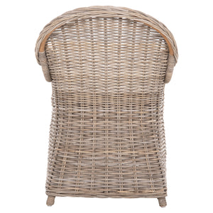 ΠΟΛΥΘΡΟΝΑ ΜΕ ΕΚΡΟΥ ΜΑΞΙΛΑΡΙ KEYLA HM9536 ΚΑΦΕ RATTAN 63x65x87Υεκ. - Pakobazaar