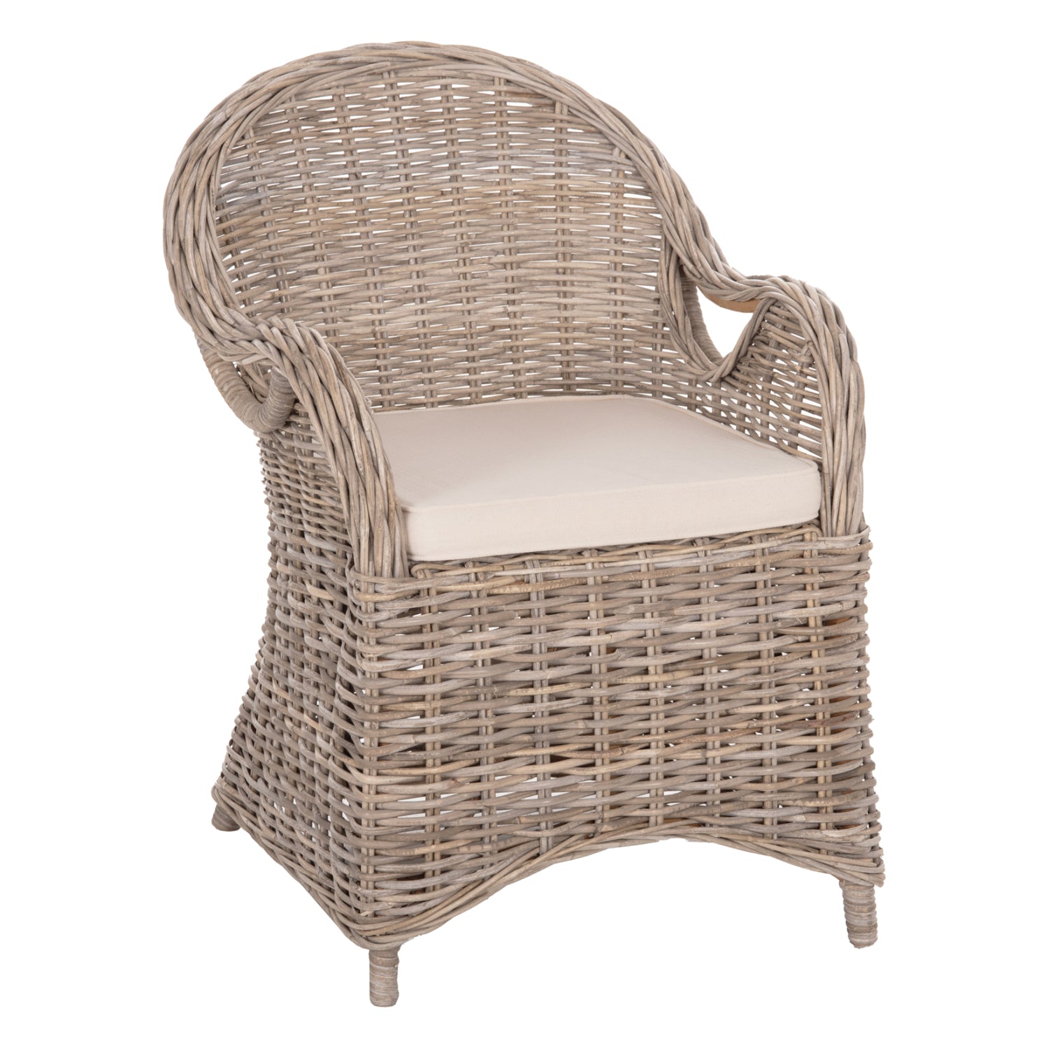 ΠΟΛΥΘΡΟΝΑ ΜΕ ΕΚΡΟΥ ΜΑΞΙΛΑΡΙ KEYLA HM9536 ΚΑΦΕ RATTAN 63x65x87Υεκ. - Pakobazaar
