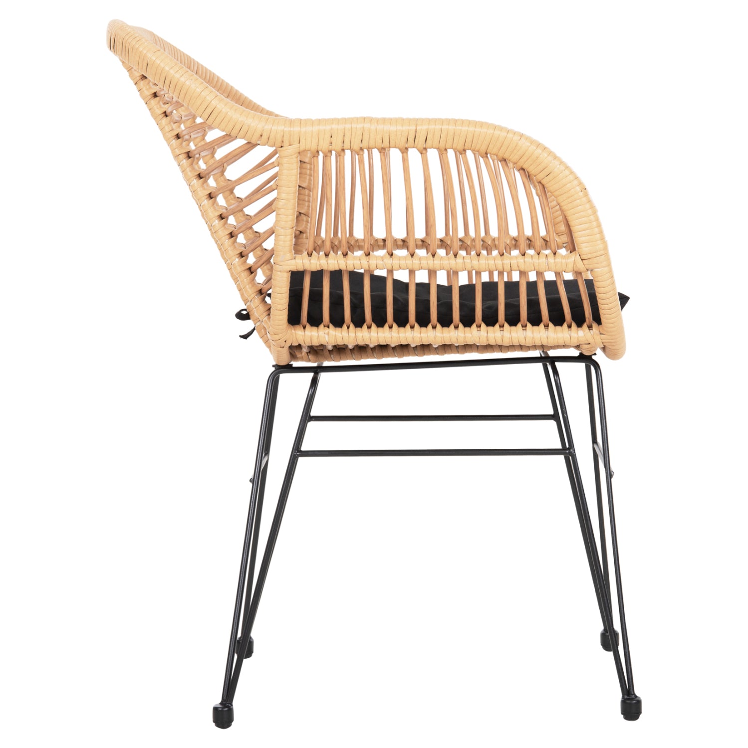 ΠΟΛΥΘΡΟΝΑ ΜΕ ΜΑΞΙΛΑΡΙ ΜΕΤΑΛΛΙΚΗ ALLEGRA HM5450.31 ΜΕ WICKER ΜΠΕΖ 58x59x82Υ - Pakobazaar