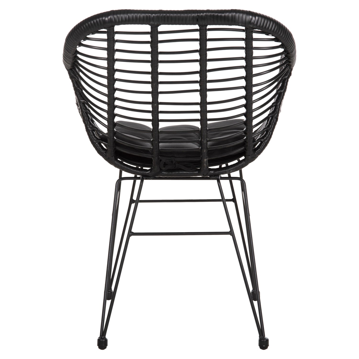 ΠΟΛΥΘΡΟΝΑ ΜΕ ΜΑΞΙΛΑΡΙ ΜΕΤΑΛΛΙΚΗ ALLEGRA HM5450.32 ΜΕ WICKER ΜΑΥΡΟ 58x59x82Υεκ. - Pakobazaar