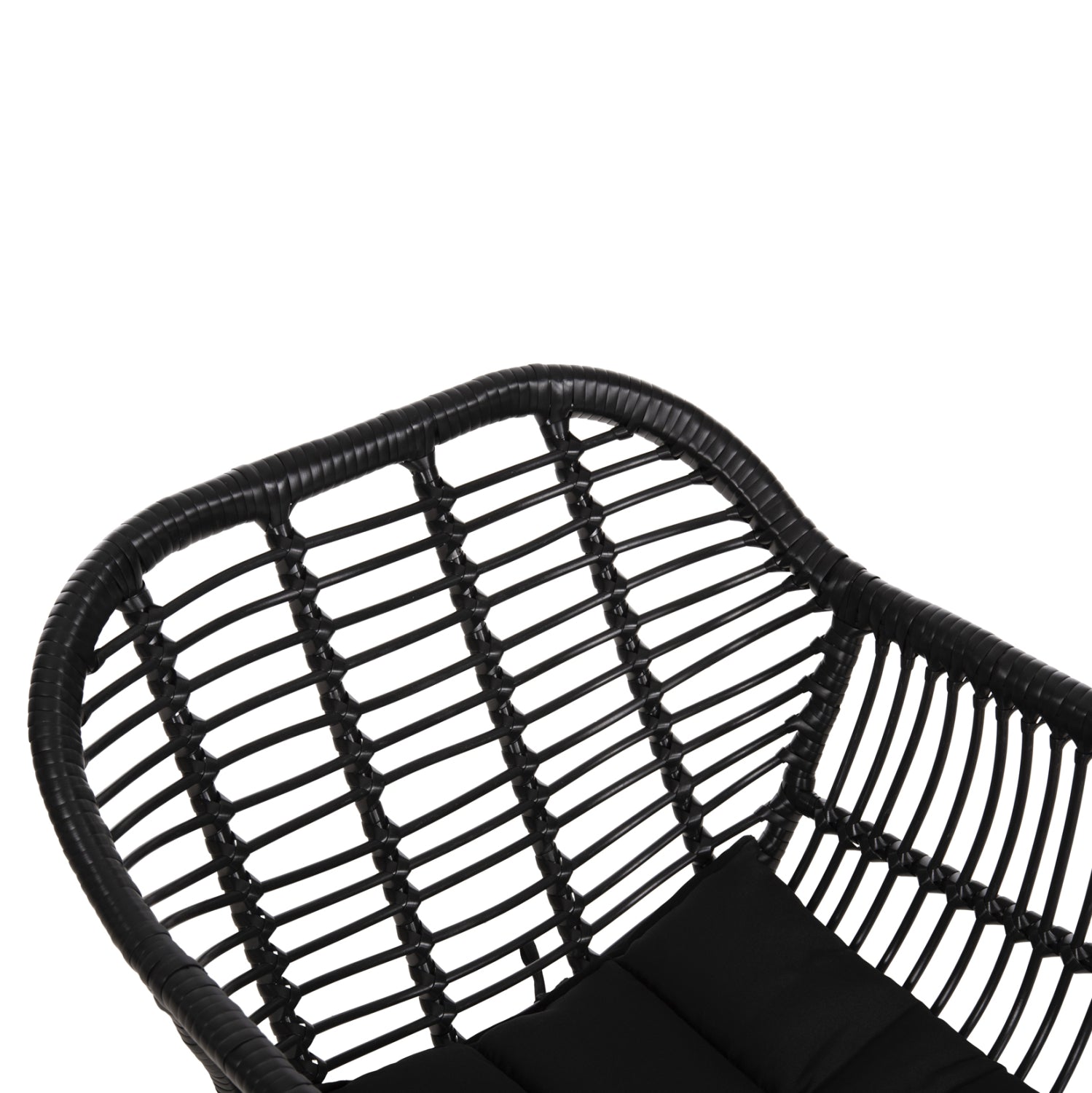 ΠΟΛΥΘΡΟΝΑ ΜΕ ΜΑΞΙΛΑΡΙ ΜΕΤΑΛΛΙΚΗ ALLEGRA HM5450.32 ΜΕ WICKER ΜΑΥΡΟ 58x59x82Υεκ. - Pakobazaar