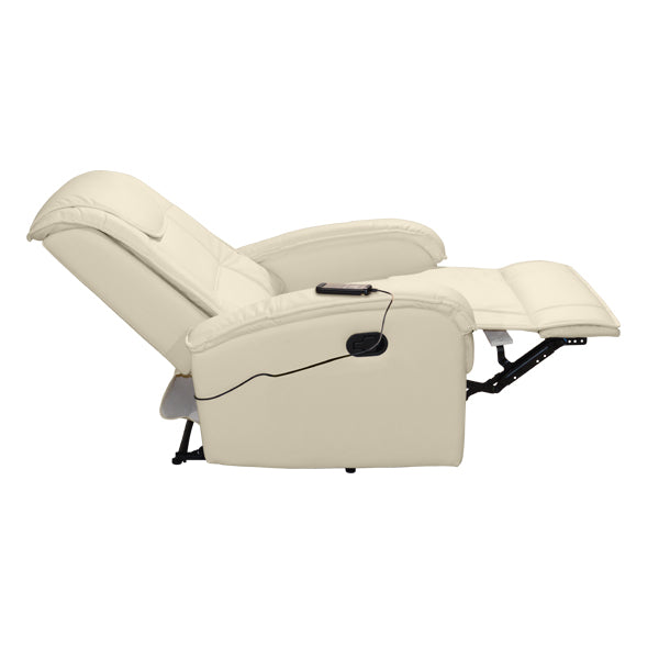 ΠΟΛΥΘΡΟΝΑ RELAX ΜΕ ΜΗΧΑΝΙΣΜΟ MASSAGE ROCCA HM0026.02 PU ΕΚΡΟΥ 80x96x97 εκ. - Pakobazaar