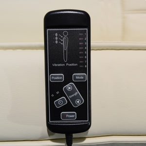 ΠΟΛΥΘΡΟΝΑ RELAX ΜΕ ΜΗΧΑΝΙΣΜΟ MASSAGE ROCCA HM0026.02 PU ΕΚΡΟΥ 80x96x97 εκ. - Pakobazaar
