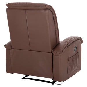 ΠΟΛΥΘΡΟΝΑ RELAX ΜΕ ΜΗΧΑΝΙΣΜΟ MASSAGE ROCCA HM0026.03 PU ΚΑΦΕ ΣΚΟΥΡΟ 80x96x97 εκ. - Pakobazaar