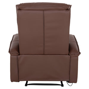 ΠΟΛΥΘΡΟΝΑ RELAX ΜΕ ΜΗΧΑΝΙΣΜΟ MASSAGE ROCCA HM0026.03 PU ΚΑΦΕ ΣΚΟΥΡΟ 80x96x97 εκ. - Pakobazaar