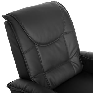 ΠΟΛΥΘΡΟΝΑ RELAX ΜΕ ΜΗΧΑΝΙΣΜΟ MASSAGE ROCCA HM0026.01 PU ΜΑΥΡΟ 88x90x80 εκ. - Pakobazaar