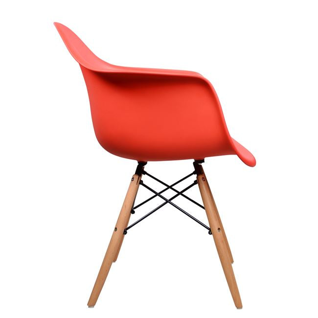 ΠΟΛΥΘΡΟΝΑ ΜΕ ΞΥΛΙΝΑ ΠΟΔΙΑ & ΚΑΘΙΣΜΑ ΚΟΚΚΙΝΟ MIRTO HM005.04 64x60x81 εκ. - Pakobazaar