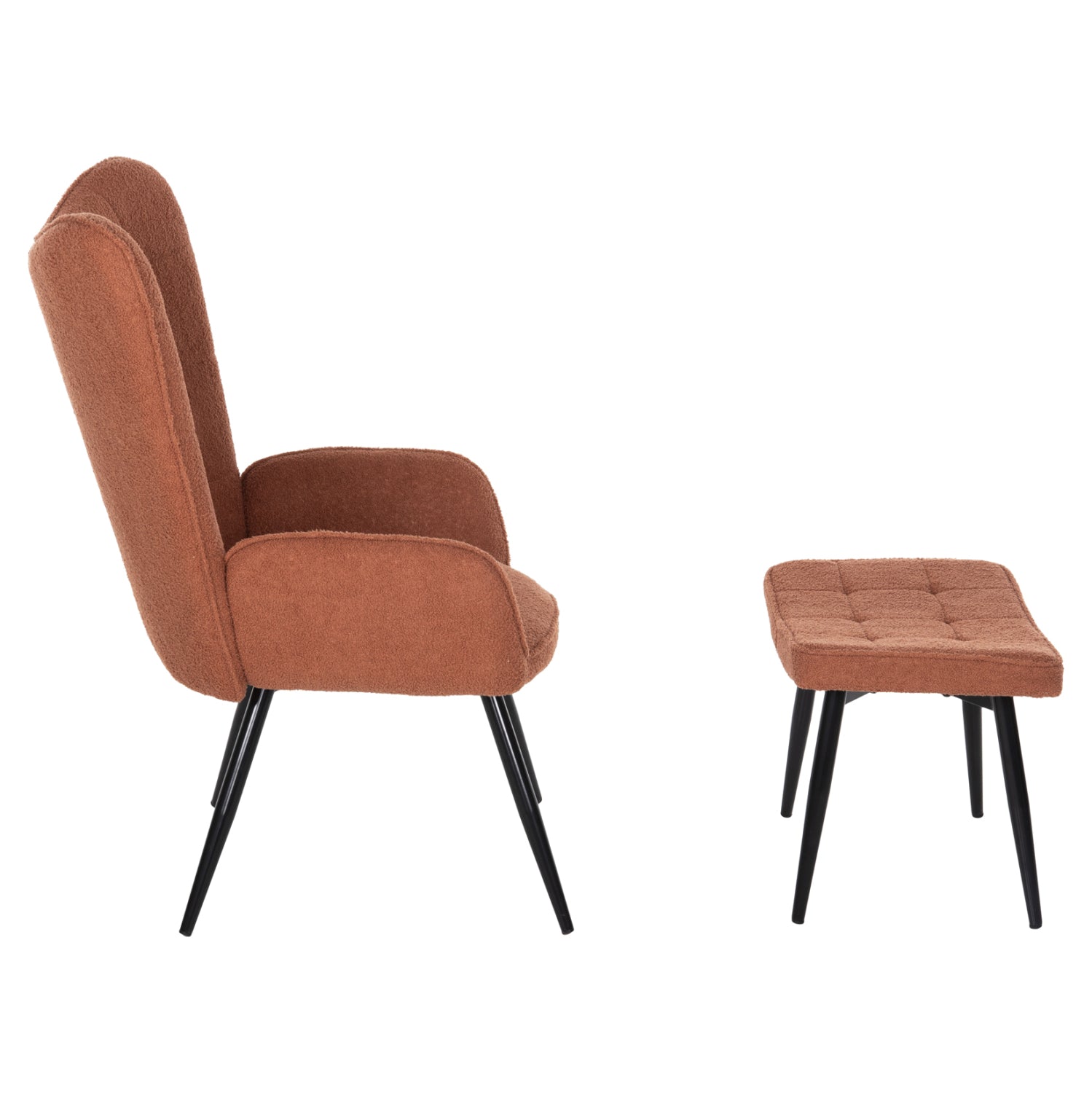 ΠΟΛΥΘΡΟΝΑ CRAWLEY ΜΕ ΥΠΟΠΟΔΙΟ HM8918.22 ΥΦΑΣΜΑ ΜΠΟΥΚΛΕ ΠΟΡΤΟΚΑΛΙ 70x74x105Υεκ. - Pakobazaar