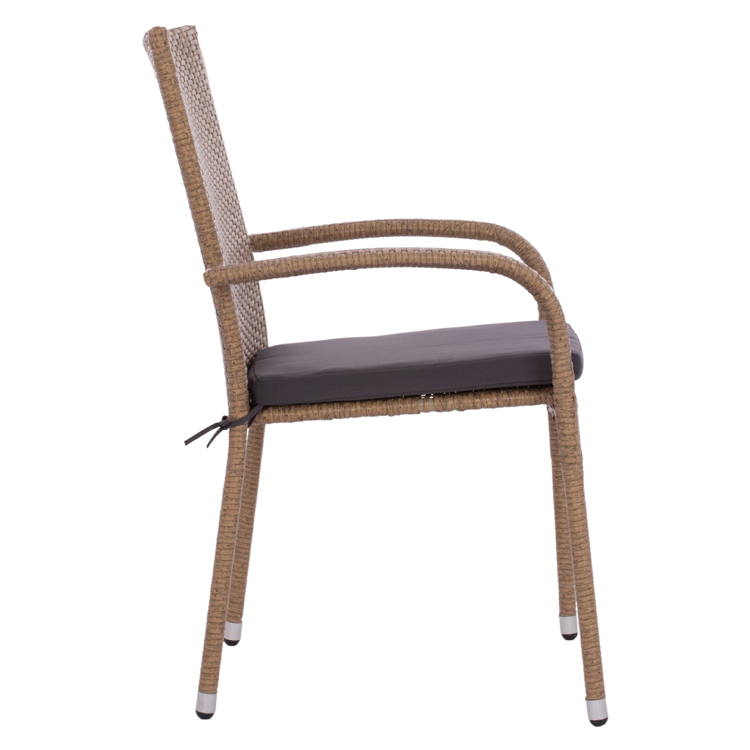 ΠΟΛΥΘΡΟΝΑ ΜΕΤΑΛΛΙΚΗ ANISHA HM5685.02 ΜΕ ΜΑΞΙΛΑΡΙ WICKER ΚΑΦΕ-ΜΟΚΑ ΣΤΟΙΒ/ΜΕΝΗ 56x60x94 εκ. - Pakobazaar