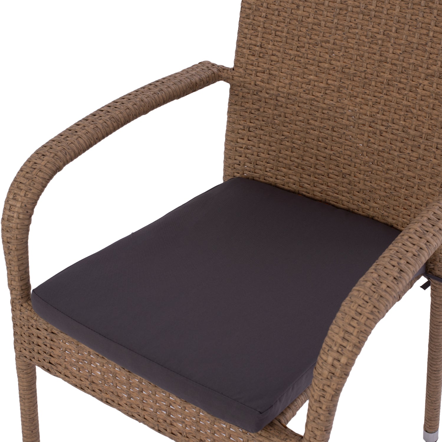 ΠΟΛΥΘΡΟΝΑ ΜΕΤΑΛΛΙΚΗ ANISHA HM5685.02 ΜΕ ΜΑΞΙΛΑΡΙ WICKER ΚΑΦΕ-ΜΟΚΑ ΣΤΟΙΒ/ΜΕΝΗ 56x60x94 εκ. - Pakobazaar