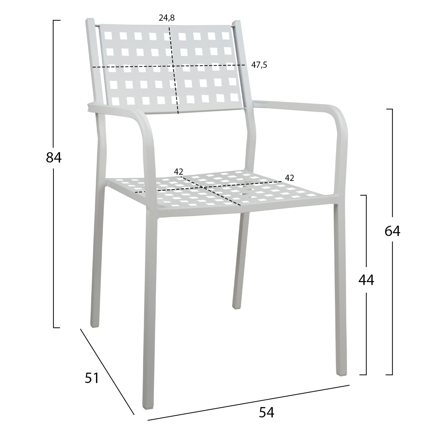 ΠΟΛΥΘΡΟΝΑ ΜΕΤΑΛΛΙΚΗ HM5031.02 ZETA ΣΕ ΛΕΥΚΟ ΧΡΩΜΑ 54x51x84Υεκ - Pakobazaar