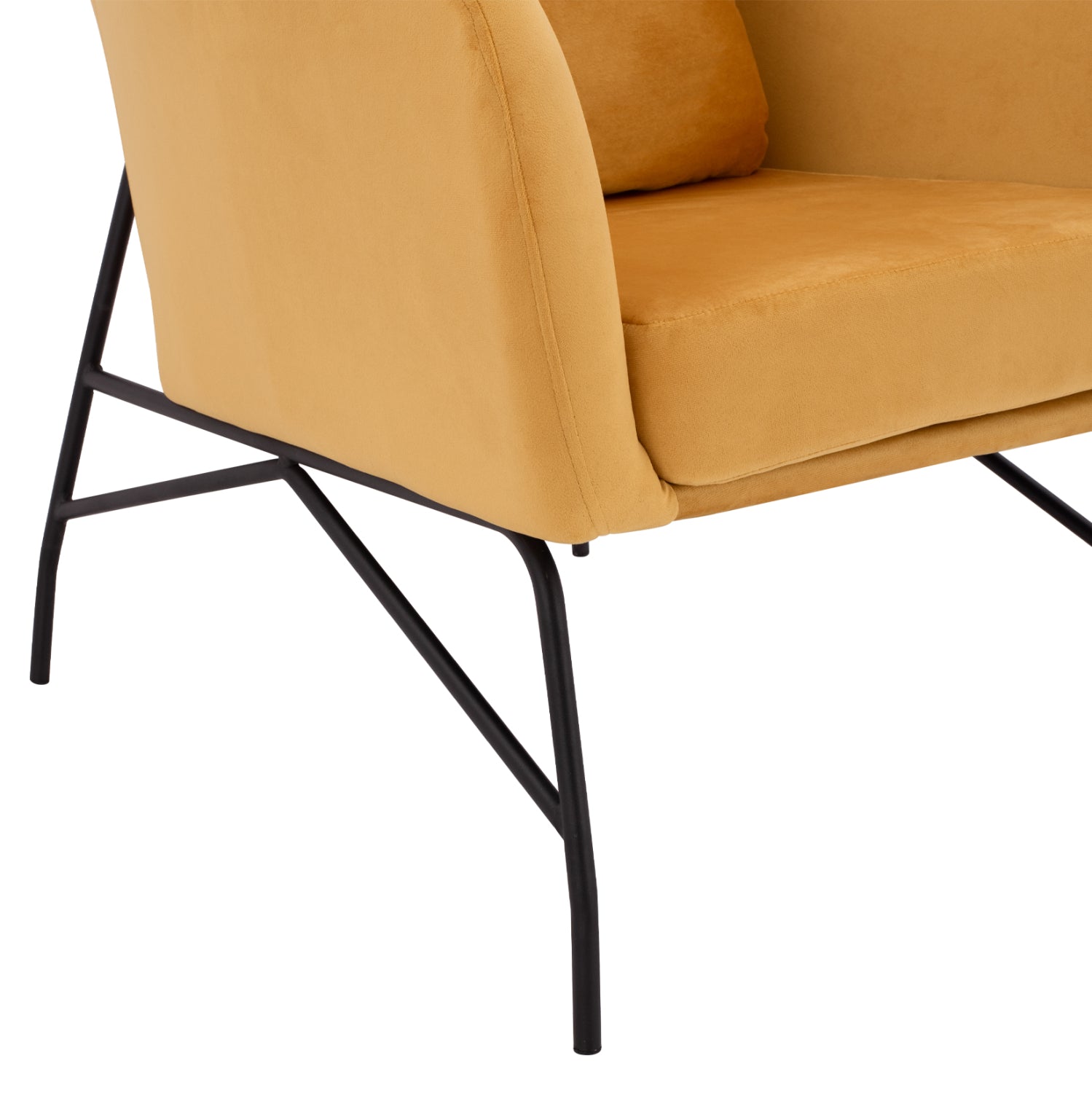 ΠΟΛΥΘΡΟΝΑ ΜΠΕΡΖΕΡΑ ΒΕΛΟΥΔΟ ΧΡΥΣΟ ΜΕ ΜΕΤΑΛΛΙΚΟ ΜΑΥΡΟ ΠΟΔΙ HM8721.09 67x80x102 εκ. - Pakobazaar