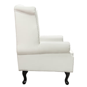 ΠΟΛΥΘΡΟΝΑ-ΜΠΕΡΖΕΡΑ T.CHESTERFIELD POLINA HM0053.02 PU ΛΕΥΚΟ ΜΑΤ 83x75x107Yεκ. - Pakobazaar