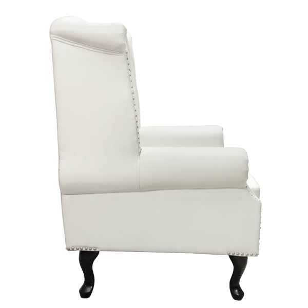 ΠΟΛΥΘΡΟΝΑ-ΜΠΕΡΖΕΡΑ T.CHESTERFIELD POLINA HM0053.02 PU ΛΕΥΚΟ ΜΑΤ 83x75x107Yεκ. - Pakobazaar
