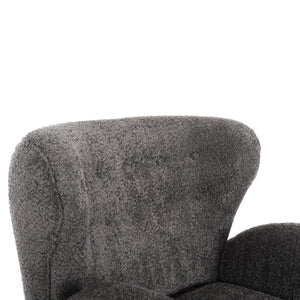 ΠΟΛΥΘΡΟΝΑ ΜΠΕΡΖΕΡΑ KRYLY HM9593.01 ΓΚΡΙ ΜΠΟΥΚΛΕ-ΜΑΥΡΑ ΞΥΛΙΝΑ ΠΟΔΙΑ 83x87x89Υεκ - Pakobazaar