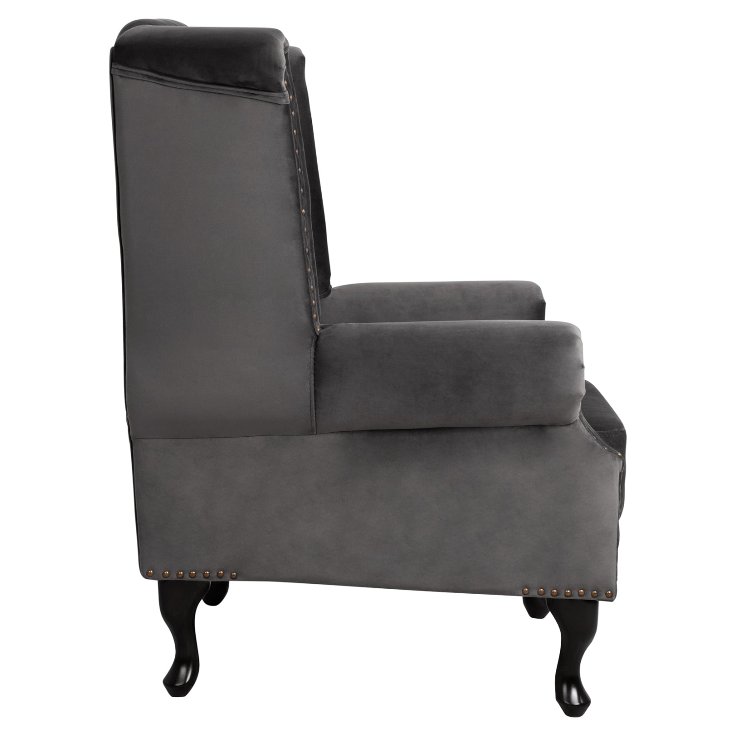 ΠΟΛΥΘΡΟΝΑ-ΜΠΕΡΖΕΡΑ ΓΚΡΙ ΒΕΛΟΥΔΟ T.CHESTERFIELD POLINA 83x75x107Yεκ.HM0053.10 - Pakobazaar
