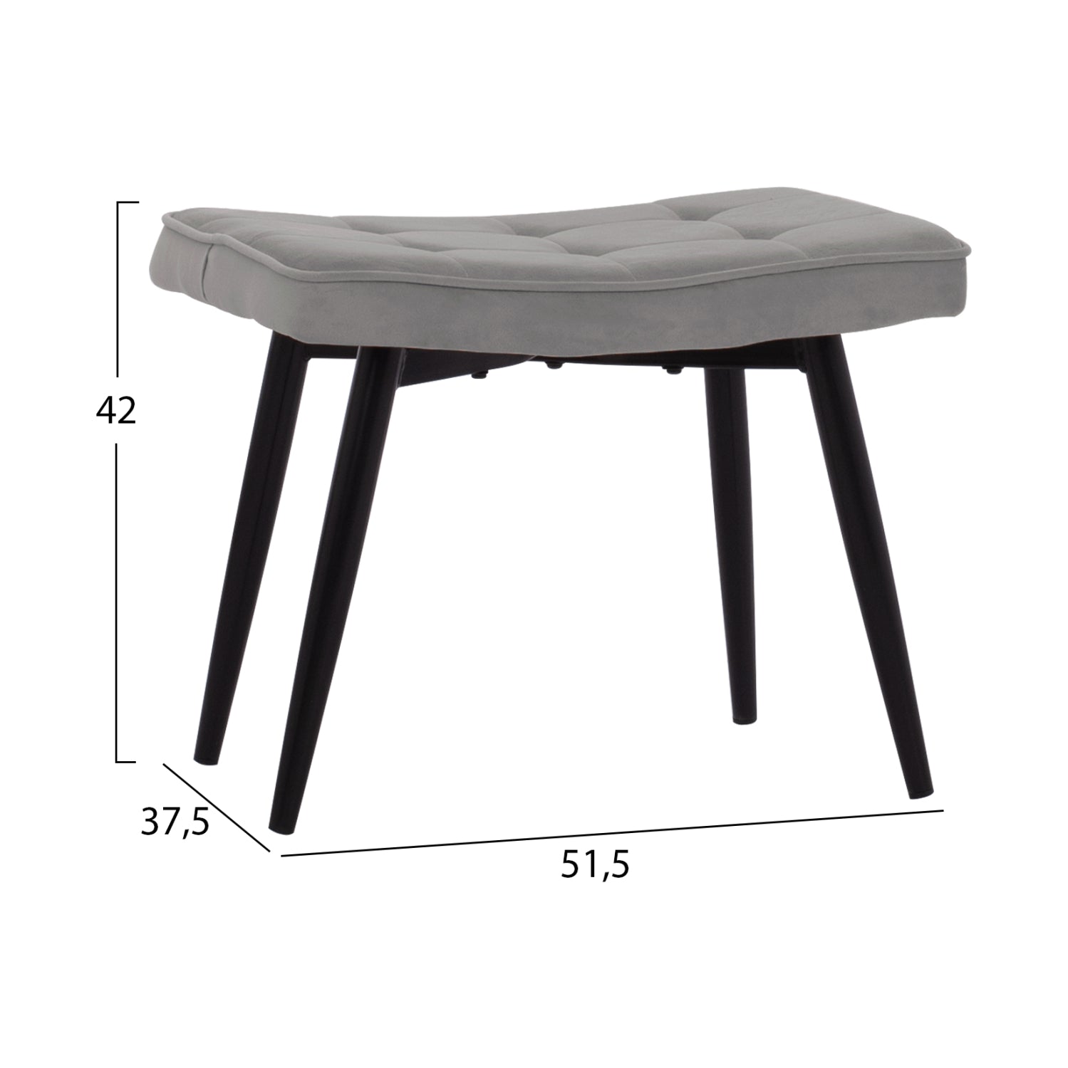 ΠΟΛΥΘΡΟΝΑ ΜΠΕΡΖΕΡΑ CRAWLEY ΜΕ ΥΠΟΠΟΔΙΟ HM8918.01 ΓΚΡΙ ΒΕΛΟΥΔΟ 70x57x103 εκ. - Pakobazaar