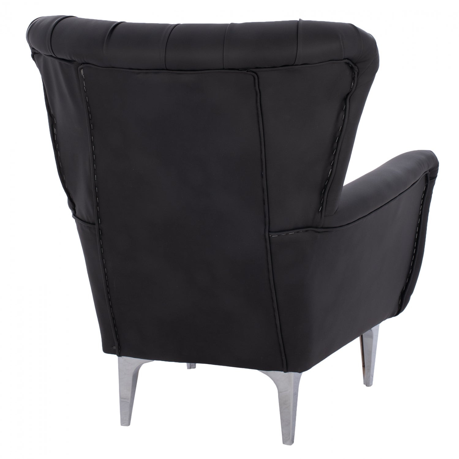 ΠΟΛΥΘΡΟΝΑ ΜΠΕΡΖΕΡΑ Τ. CHESTERFIELD ΣΕ ΧΡΩΜΑ ΜΑΥΡΟ HM9217.01 87x88x100 εκ. - Pakobazaar