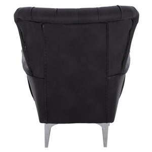 ΠΟΛΥΘΡΟΝΑ ΜΠΕΡΖΕΡΑ Τ. CHESTERFIELD ΣΕ ΧΡΩΜΑ ΜΑΥΡΟ HM9217.01 87x88x100 εκ. - Pakobazaar