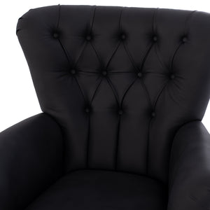ΠΟΛΥΘΡΟΝΑ ΜΠΕΡΖΕΡΑ Τ. CHESTERFIELD ΣΕ ΧΡΩΜΑ ΜΑΥΡΟ HM9217.01 87x88x100 εκ. - Pakobazaar