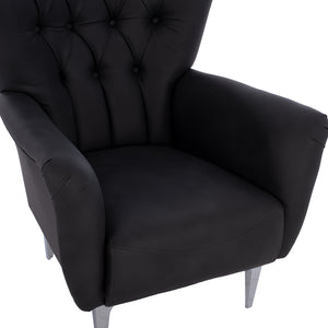 ΠΟΛΥΘΡΟΝΑ ΜΠΕΡΖΕΡΑ Τ. CHESTERFIELD ΣΕ ΧΡΩΜΑ ΜΑΥΡΟ HM9217.01 87x88x100 εκ. - Pakobazaar