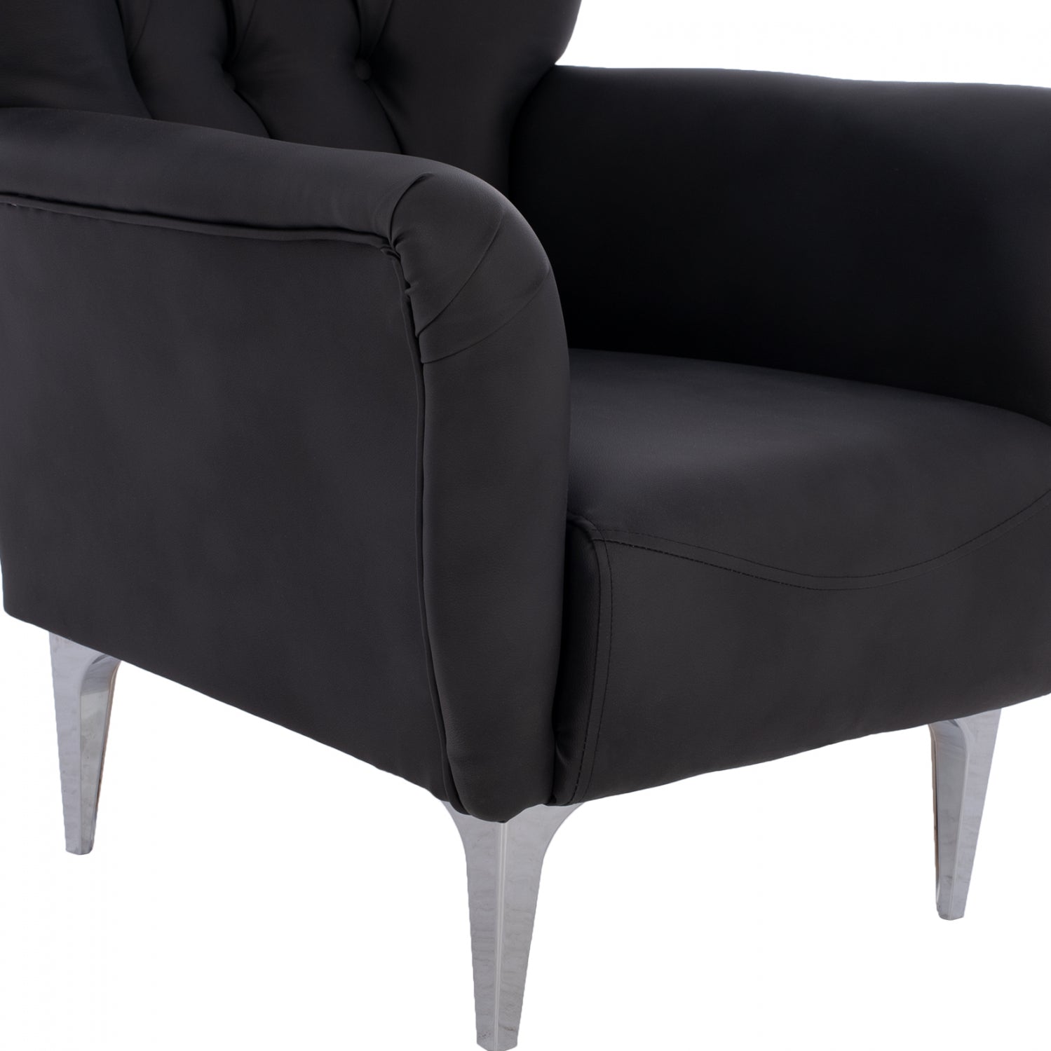 ΠΟΛΥΘΡΟΝΑ ΜΠΕΡΖΕΡΑ Τ. CHESTERFIELD ΣΕ ΧΡΩΜΑ ΜΑΥΡΟ HM9217.01 87x88x100 εκ. - Pakobazaar